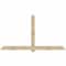 Ekena Millwork Eugene Rough Sawn Timber Gable Bracket, Douglas Fir, 108"W x 58"H x 6"D x 6"F, 13/12 Pitch GBW108X58X0606EUG00RDF - alternate 1